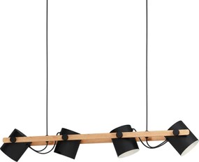 Eglo 43424 - Luster na lanku HORNWOOD 4xE27/28W/230V