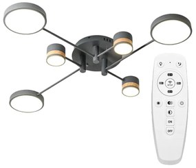 Toolight - LED stropná lampa 6-bodová APP210-3CPR, šedá-hnedá, OSW-08471