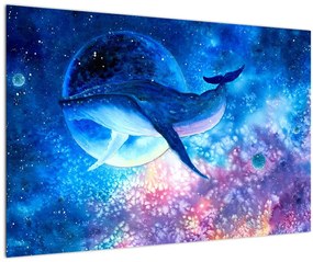Obraz - Vesmírna veľryba (90x60 cm)