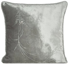 DEKORAČNÁ OBLIEČKA NA VANKÚŠ ROYAL10 45X45 CM STRIEBORNÁ