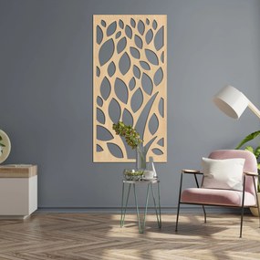 Drevený obraz na stenu s listami - LALI: HDF - Javor 80 x 40 cm 4411-85440 HDF0288