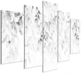 Artgeist Obraz - Waterfall of Roses (5 Parts) Wide - Third Variant Veľkosť: 100x50, Verzia: Na talianskom plátne