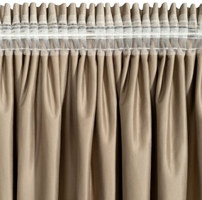 ZATEMŇOVACÍ ZÁVES NA PÁSKE ESTEL 140X270 CM TMAVOBÉŽOVÁ