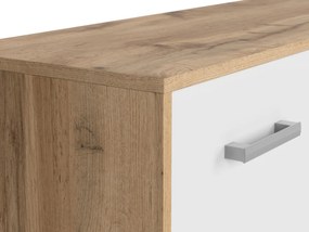 Komoda BRW Matos KOM3D1S (dub wotan + biela) . Vlastná spoľahlivá doprava až k Vám domov. 1025981