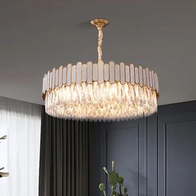 Toolight Závesné stropné osvetlenie APP1747-8CP 60 cm zlaté