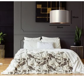 Duolla - Luster na lanku CANNES 1xE27/15W/230V pr. 50 cm strieborná/medená