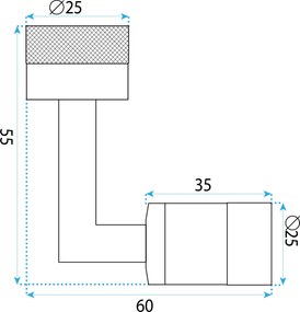 Rea Colt, otočný nastaviteľný perlátor, chrómová, REA-B0132