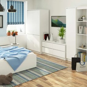 Skriňa S 90 4D CLP biela
