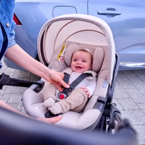 Lionelo - detská autosedačka MOXIE i-Size 40-87 cm pieskovo-béžová