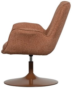 Oranžové kreslo s nastaviteľnou výškou sedadla Marten – WOOOD