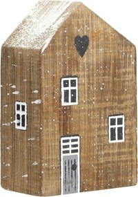 Dekorácia Snow House 12cm natural