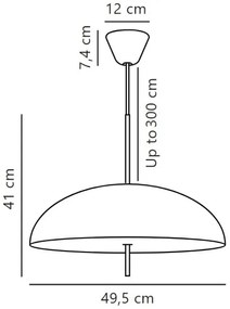 DFTP by Nordlux - Luster na lanku VERSALE 2xE27/15W/230V hnedá