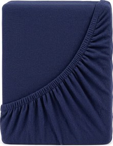 4Home jersey prestieradlo tmavomodrá, 180 x 200 cm