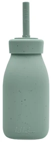 Fľaša so slamkou Platinum Silicone Sage