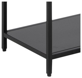 Čierna kovová knižnica 70x185 cm Newcastle – Actona