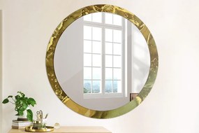 Okrúhle dekoračné zrkadlo s motívom Kovové víry fi 100 cm