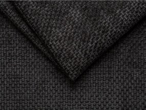 Čierna čalúnená jednolôžková posteľ bez čela 90x200 cm Whale – Micadoni