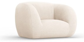 Krémové kreslo z textílie buklé Essen – Cosmopolitan Design
