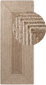 Hanse Home, Behoň Juno 106329 Natural White Brown, 80x200, hnedá, chodba / predsieň
