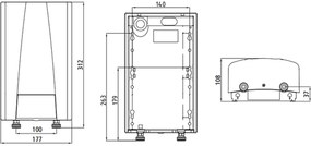 CLAGE CEX E-Kompaktný prietokový ohrievač 11kW/400V 2400-26433