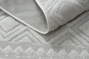 Koberec SOLE D3851 Boho, romby - ploské tkanie béžový
