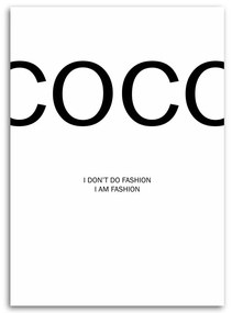Gario Obraz na plátne Coco Chanel citát Rozmery: 70 x 100 cm