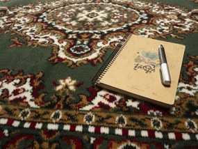 Alfa Carpets Behúň na mieru TEHERAN T-102 green - šíre 100 cm