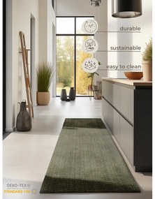 Khaki jutový behúň 80x200 cm Bouclé – Hanse Home