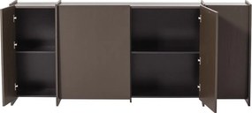 Tmavohnedá komoda v dekore jaseňa 200x85x44 cm Brock – WOOOD