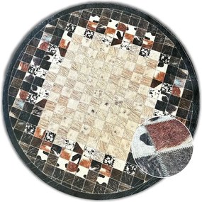 BE Koberec Porte 2054 BLACK – čierny okrúhly Rozmer: 80 cm