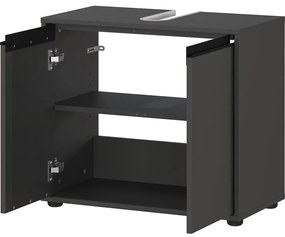 Antracitová skrinka pod umývadlo 63x55 cm Lemont – Germania