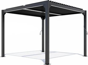 Hliníková bioklimatická pergola s lamelami 4 x 4 M