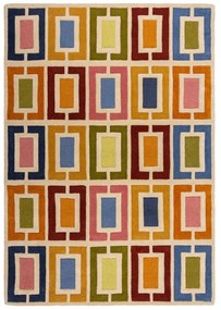 Ručne tkaný vlnený koberec 160x230 cm Retro Blocks – Flair Rugs
