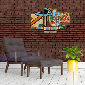 Obraz s egyptskými motívmi (90x60 cm)