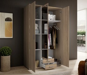 Šatníková skriňa Karl, dub sonoma