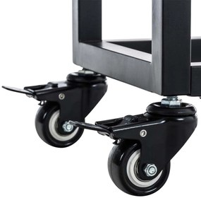 Stojan na drevo Hetta 25x100x150 cm, čierna