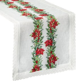 VIANOČNÝ BEHÚŇ NA STÔL XMAS5 40X140 CM VZOROVANÁ