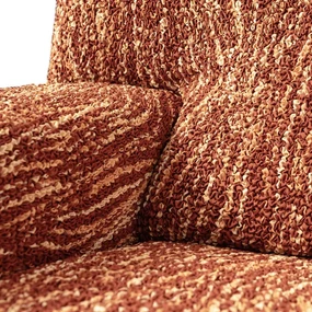 Bielastické poťahy UNIVERSO NOVÉ žíhané tehlové kreslo (š. 60 - 110 cm)