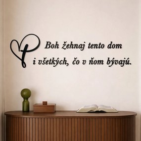 DUBLEZ | Drevený citát na stenu - Boh žehnaj