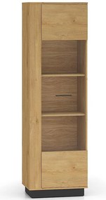 Vitrína Modesto 02 Dub/čierna