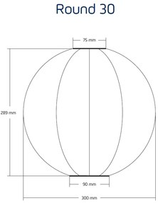 SOLÁRNY LAMPÁŠ ROUND 28,9X30 CM MODRÁ