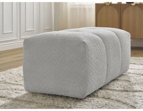 Svetlosivá podnožka z textílie buklé Roxelane – Bobochic Paris