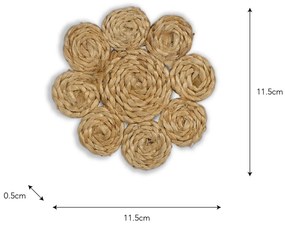 Garden Trading Jutové podtácky Enslow Natural – set 4 ks