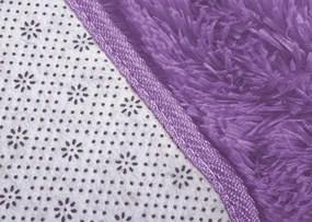 Protišmykový koberec SHAGGY fialový