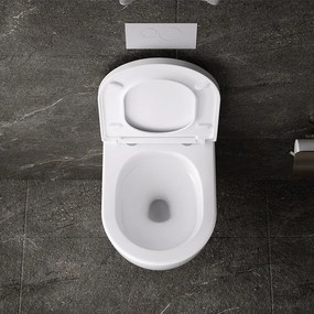 BPS-koupelny Závesná WC misa so SoftClose sedadlom HYD-4668, biela