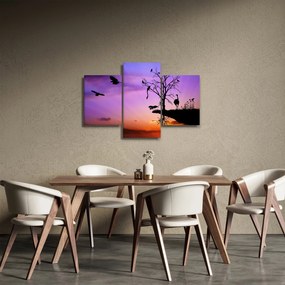 Obraz - Siluety zvierat (90x60 cm)