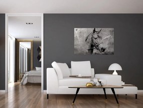 Obraz - Portrét koňa (90x60 cm)