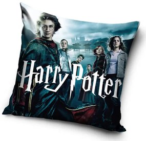 Carbotex Obliečka na vankúšik Harry Potter Čarodejníkovi Učni, 40 x 40 cm