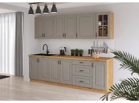 Kuchynská linka Stilo claygrey/artisan 260 bez dosku