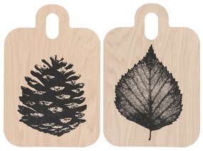 Doska Nordic Pine Cone/Birch Leaf 21x31cm